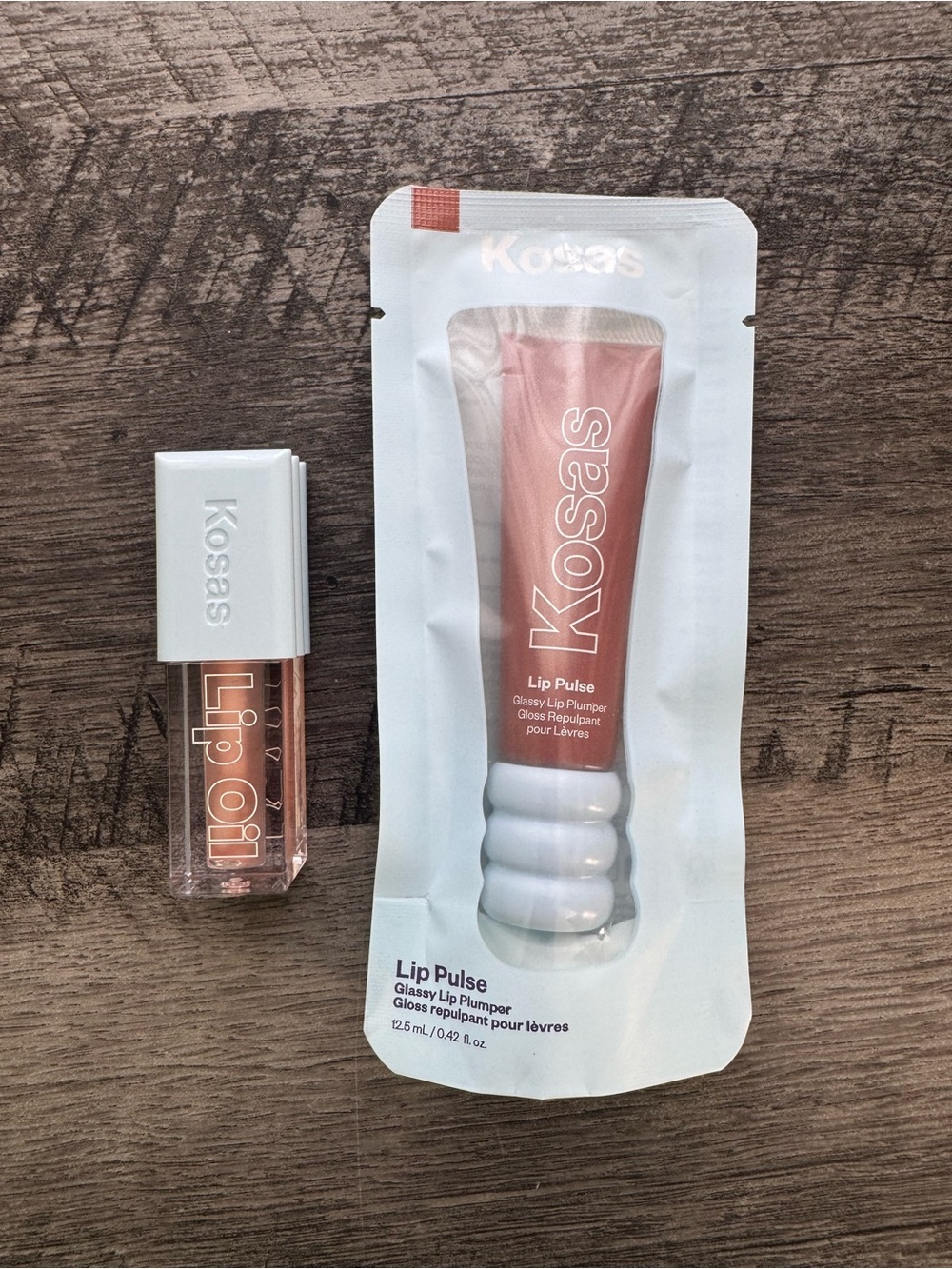 Kosas Lip Pulse Glossy Lip Plumper Sixth Sense + Mini Lip Oil Jellyfish
